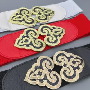  Dress Belt Skirt Elastic Waistband Accessories Black Stretch Belt High-end New Style Skirt Belt