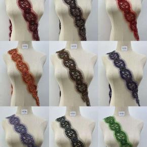 批发手工水晶珠绣花边镶边环保传统风格亮片珠饰新娘用装饰