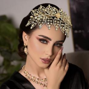 新娘婚纱配饰 水晶发带-现货商品