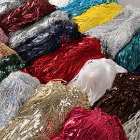 17厘米流苏蕾丝亮片悬挂表演舞裙配饰 批发