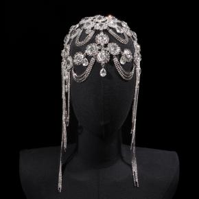 新娘婚礼公主流苏头饰高质感发链发网批发