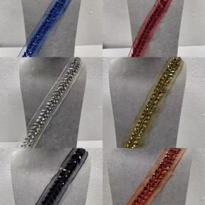 蕾丝网眼刺绣水钻链条马眼条形码装饰鞋包配饰