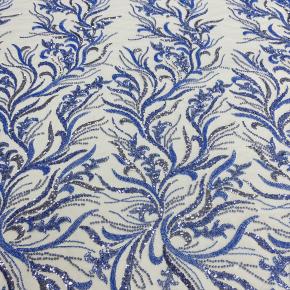 Factory Direct Floral Sexy Vintage Traditional Bead Tube Beads Sequins Mesh Lace Embroidery Eco-Friendly Wedding Dress Fabric