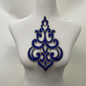 Cloud Scroll Pattern Embroidered Patch Handkerchief Ethnic Pattern Embroidery Decoration Iron-on