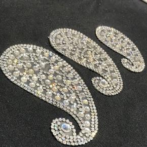 New Iron-On Hand-made Lace Rhinestone Decorative Patches for Clothing Accessories Shoes Hats Bags