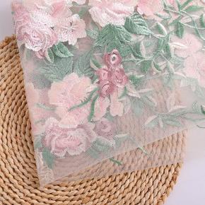 Lace Embroidery Fabric Embroidered Cloth Spring Summer New Dress Hollow Mesh