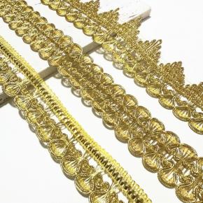 Gold and Silver Thread Butterfly Edge Triangle Edge Ethnic Style Clothing Craft Decoration Accessories