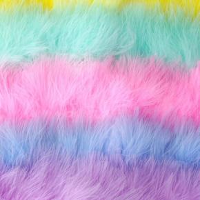 Turkey Feather Eco-Friendly Woven Hand-Sewing Cloth Trim 7cm for Bags Garment Shoes Home Decor