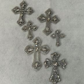 Wholesale  Adhesive Rhinestone Cross Street Style Four Seasons Denim Coat Shoes Clothing Decorative Accessories