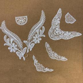 Factory Direct Wholesale Lace Accessories with Embroidery and Floral Patterns Water Soluble for Dresses Clothing Home Textiles