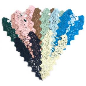 Water Soluble Flower Lace Collar Hollow Back Sew-On Accessories