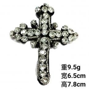 In Stock Handmade Beaded Rhinestone Cross Embroidery Patches DIY Clothing Shoe Hat Decoration Accessories Patches