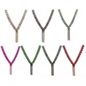  New Heavy Beaded Brilliant Diamond Full Necklace 77grams Elegant Accessories for Evening Dresses and Suits