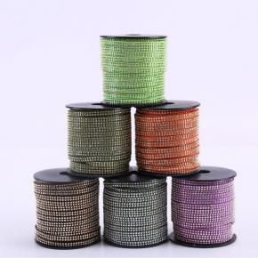 Double Row Rhinestone Decorated Elegant Vintage Style Jewelry Accessories Materials 5MM Width for Hats Dresses Shoes Bags