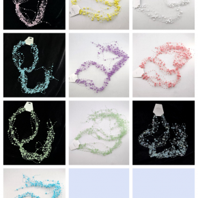 Korean-style bridal headpiece, handmade pearl and copper wire extended floral wreath headband, bridesmaid and girl dress accessories