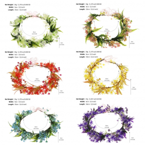 New cross-border bridal gowns, tiaras, bridesmaid wreaths, photography hair accessories, beach vacation headpieces