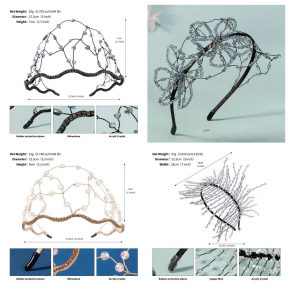 Stylish new colorful crystal beaded headband, super fairy-like wedding party headpiece, mesh crystal flower headband