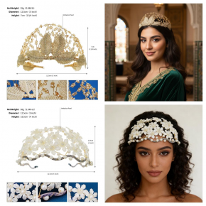 Acrylic flower headband for brides, Korean style, versatile pearl headband, handmade wedding dress headpiece