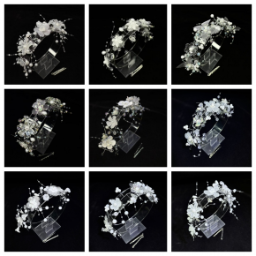 European and American wedding bridal headpieces, handmade crystal bridal jewelry, wedding accessories, pearl buns, children's crowns and headbands