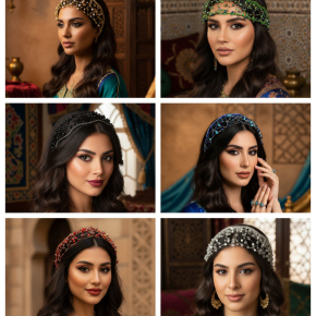 European and American wedding dress accessories: Handmade rhinestone bridal headband, simple and elegant hair crown, headband.