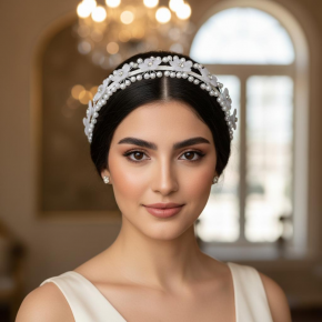 Sweet pearl headband for women, faux pearl headband, thin and versatile, fairy-like temperament, face washing hair pressing, high crown head ornament