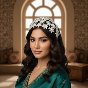 European and American bridal hair accessories, high-end fashion, elegant pearl flower handmade headbands, wedding dress headbands, prom headpieces