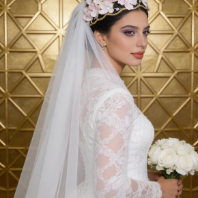 Pearl petal headband, bridal headpiece, handmade beaded headband, vintage wedding photo hair accessory, Chanel-style ribbon headband