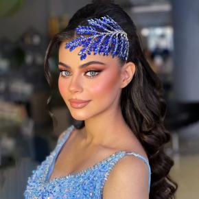 European and American style creative up do accessories, rhinestone-encrusted hair extensions, handmade bridal headbands and hair clips wholesale.