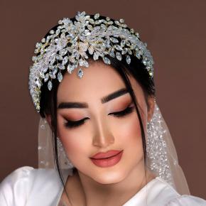 New European and American style bridal headbands, rhinestone headbands, crystal soft hair accessories.