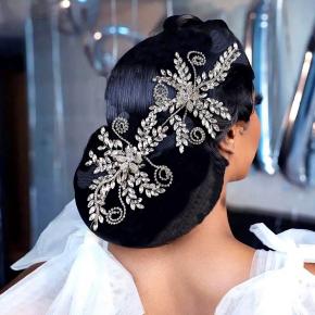 Creative and minimalist bridal hair accessories, European and American cross-border wedding dress handmade woven rhinestone headbands