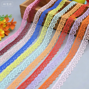 Lace trim handmade fabric sofa curtain material lace trim accessories non-elastic lace