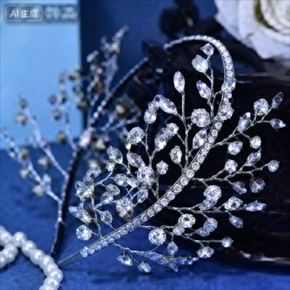 Bridal Gentle Water Diamond Wedding Hair Accessories Retro Light Luxury Bohemian Headbands Banquet Headpieces