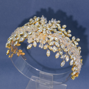 New foreign trade headwear with handmade rhinestone headband design, hair accessories with pressed headband and crystal crown