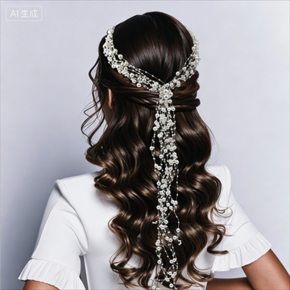 Bridal Wedding Bohemian Hairband Romantic Retro Hair Accessories Light Luxury European and American Elegant Head Accessories