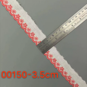 Multiple two-color carved holes, milk silk cotton fabric strips, flower punched barcodes, Lolita children's clothing, women's clothing, shoes, decorative edges