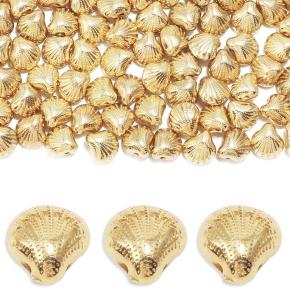 CCB Gold Color Small Shell Loose Beads DIY Jewelry Making Findings Spacer Beads for Bracelets & Necklaces