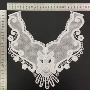 Water soluble collar flower polyester silk milk silk collar three-dimensional hollow chest flower embroidery fake collar