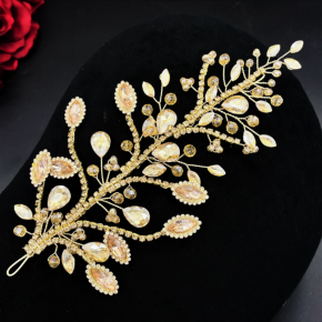 Cross border rhinestone headbands from Europe and America, colorful styling, handmade diamond studded hair crowns, wedding photography headpieces