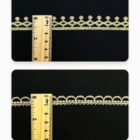 金线刺绣花边 单边水溶金线花边 连衣裙袖口金线花边辅料