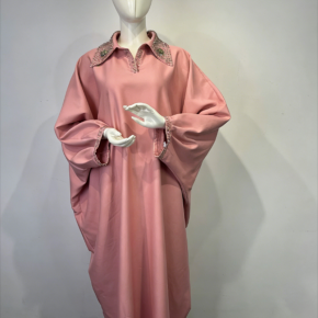 Cross border Amazon hot selling Middle Eastern Muslim robe women's cloak bat shirt nail drill dress