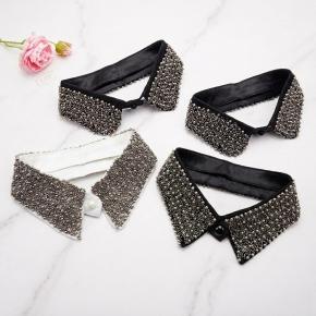 New Heavy Craft Women Pointed Collar Retro Elegant Detachable Decorative Collar High-end Cross-border Factory Direct Wholesale