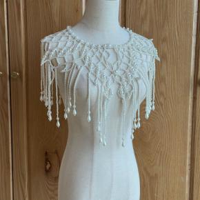 Handmade Multi-layer Pearl Beaded Shawl Women Elegant Tassel Body Chain Fashion Party Vest Costume Jewelry