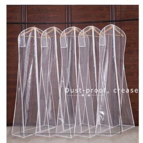 Transparent PEVA Wedding Dress Dust Cover, Large Train Gown Garment Bag for Xiuhe Hanfu Suit Coat, Dustproof Storage Protector