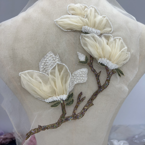 立体手缝手工刺绣重工贴片时尚服装装饰DIY大衣西服礼服高端手工