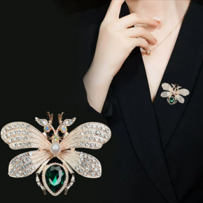 New Colorful Women Brooches, Delicate Vintage Pins, European American Style Suit Decorations, Anti-glimpse Ornaments