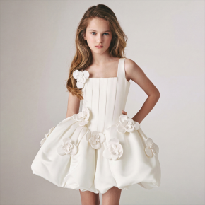 Girls Formal Dress, European & American Style, Piano Recital & Host Performance Gown, Princess Dress for Birthday Party