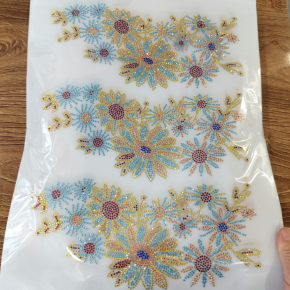 New Arrival Ethnic Sequin Embroidery Patch, Lace Trimming for Stage Costume Wedding Dress Garment Accessories