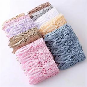Leaf Water-Soluble Embroidered Lace Trim