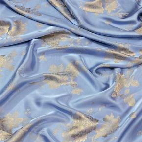 Peony Butterfly Bamboo Jacquard Satin Fabric, New Chinese Style Satin For Qipao & Hanfu