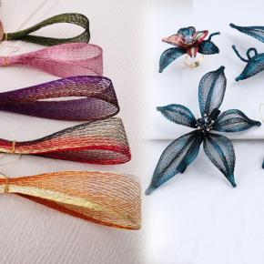 Gradient Color Metal Wire Mesh, DIY Craft Wire For Handmade Brooch & Art Weaving